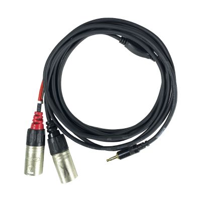 Cable estéreo Jack 3,5 <> 2 x XLR/m 3m